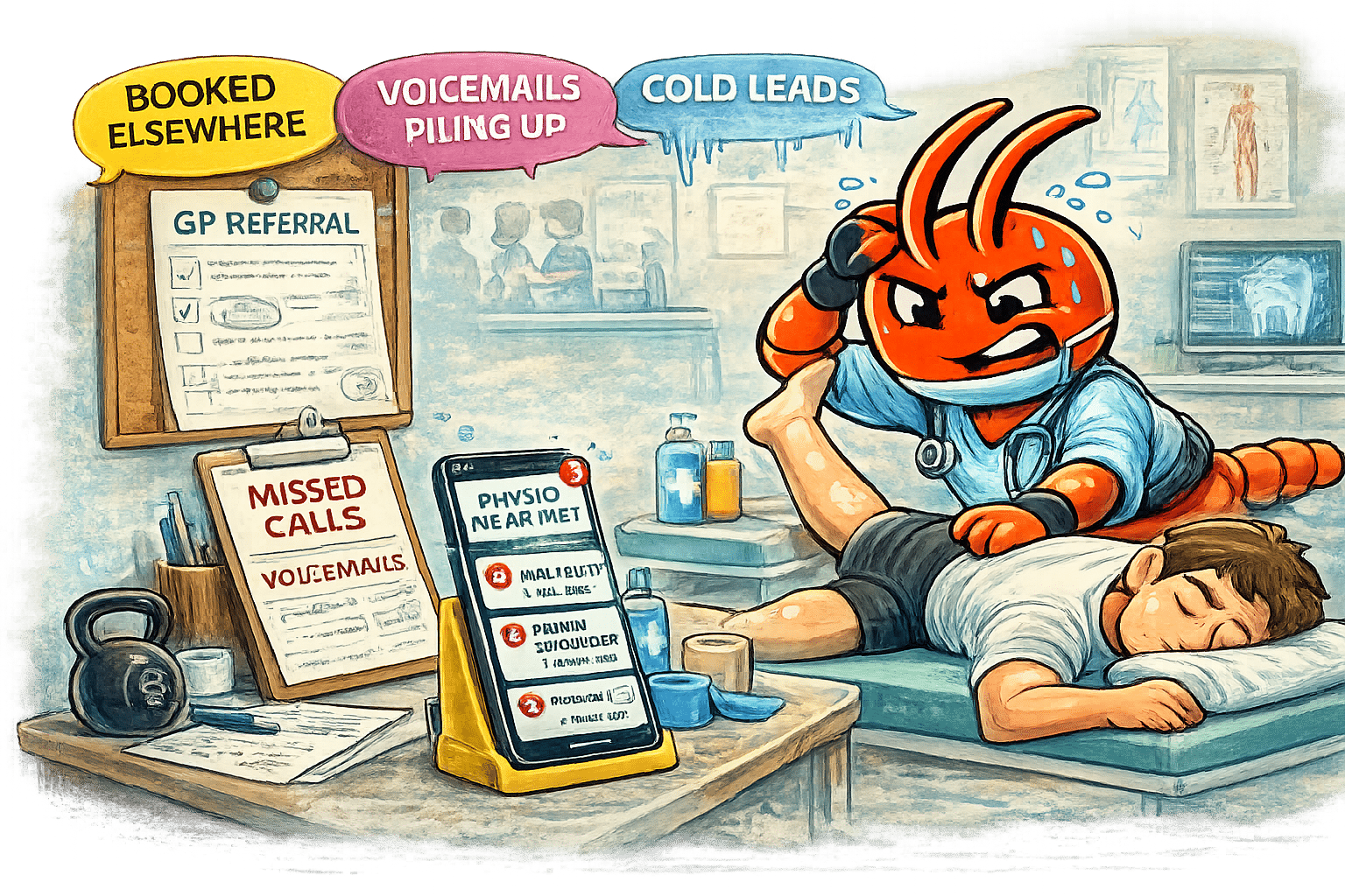 AI agents for Brisbane physiotherapists - New Patient Enquiries Go Cold While You're Treating Patients