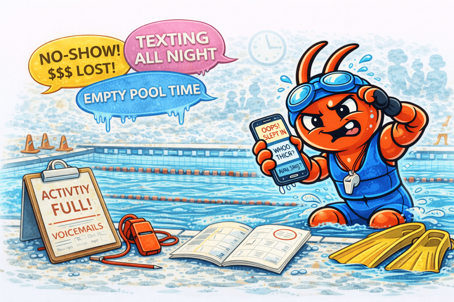 AI agents for Brisbane swimming schools - No-Shows Waste Pool Time and Instructor Capacity