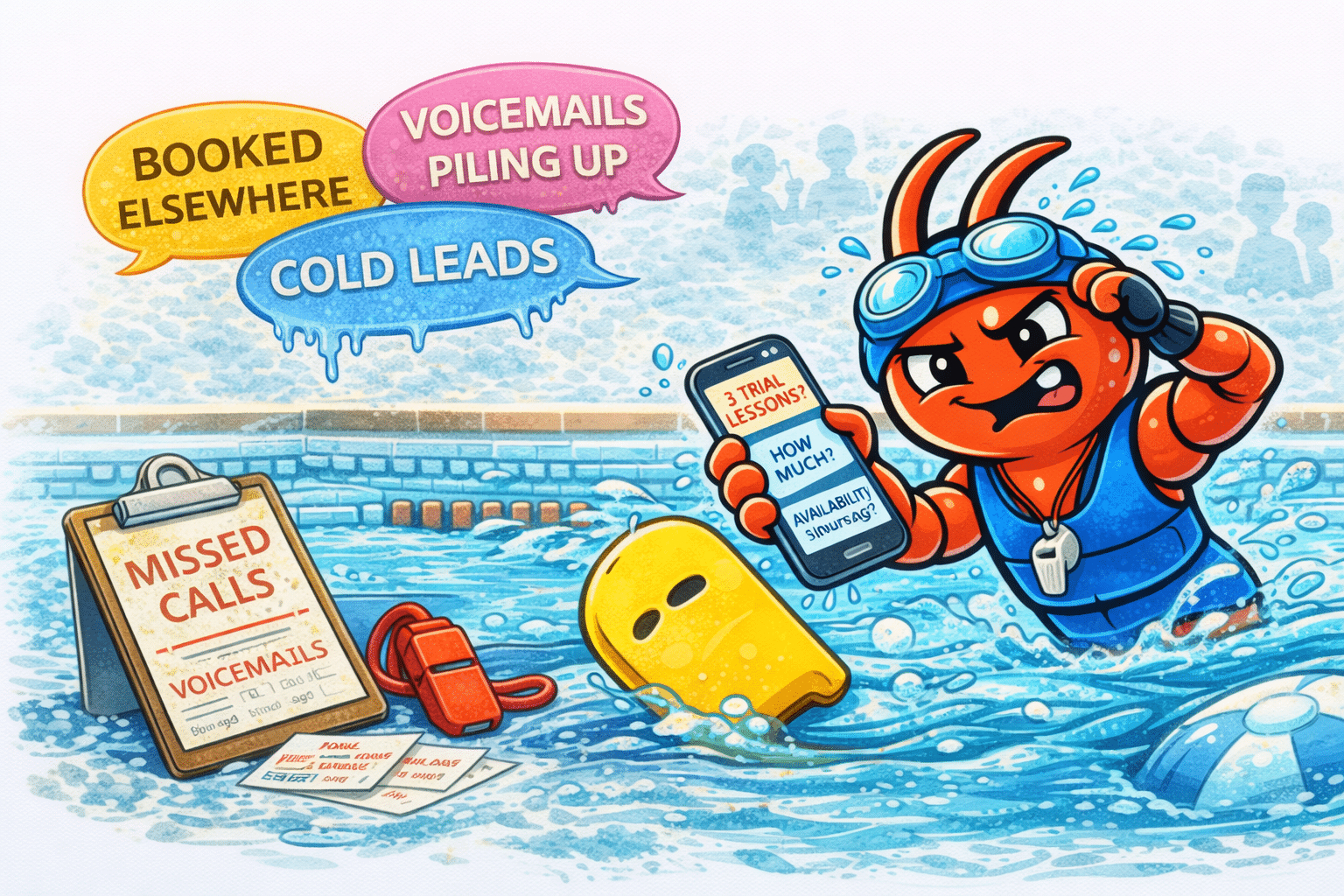 AI agents for Brisbane swimming schools - Trial Lesson Enquiries Go Cold While You're in the Pool