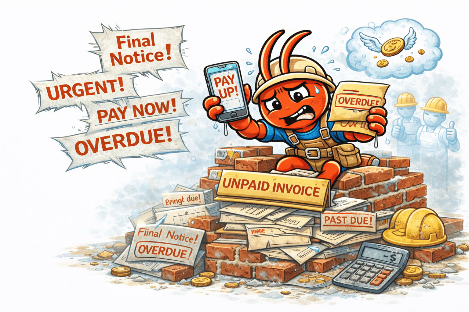 AI agents for Brisbane bricklayers - Unpaid Invoices Stack Up