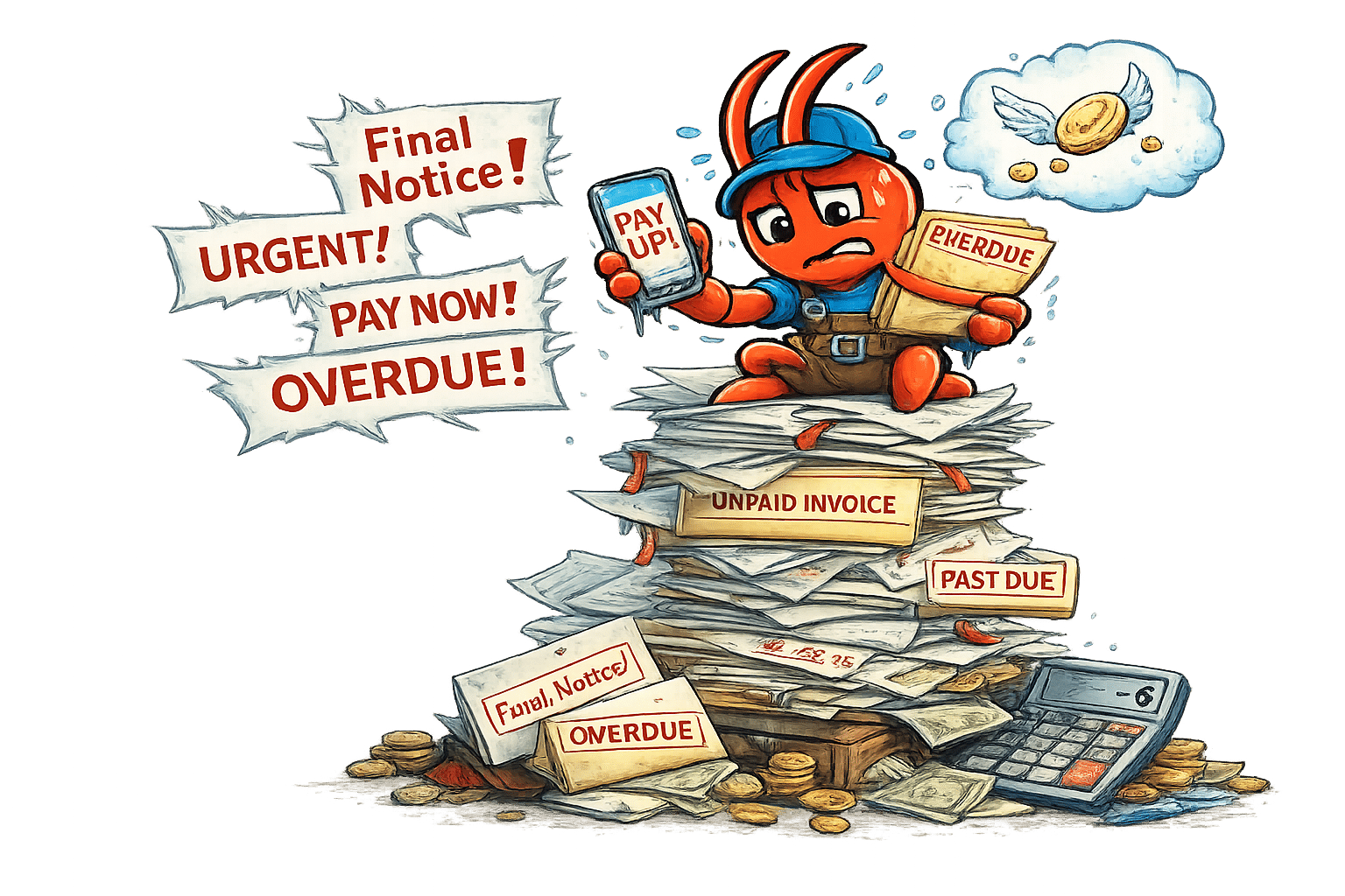AI agents for Brisbane roofers - Unpaid Invoices Stack Up